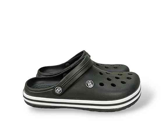 Крокси чоловічі чорні сабо великими дірками crocs чоловічі літні гумові ляпанці медичні Одеса