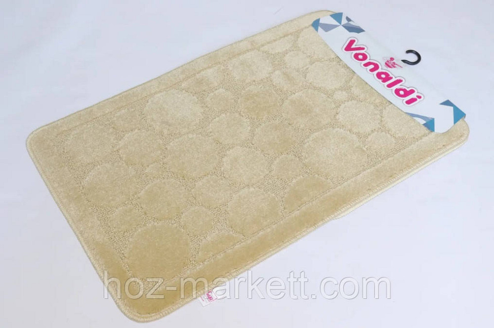 Коврики для ванной и туалета  бежевый производства Турция 80 х 50 см и 50 х 40 см Харьков - изображение 1