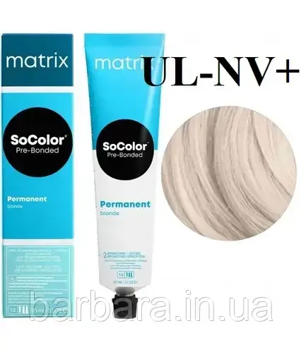 Осветляющая крем-краска для волос Matrix Ultra Blonde SoColor Pre-Bonded UL-NV + натуральный перламутр Киев - изображение 1
