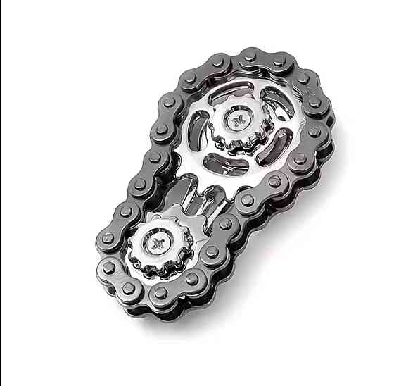 Металевий спінер ланцюг антистрес ручний велосипедний ланцюжок портативний фіджет іграшка Київ