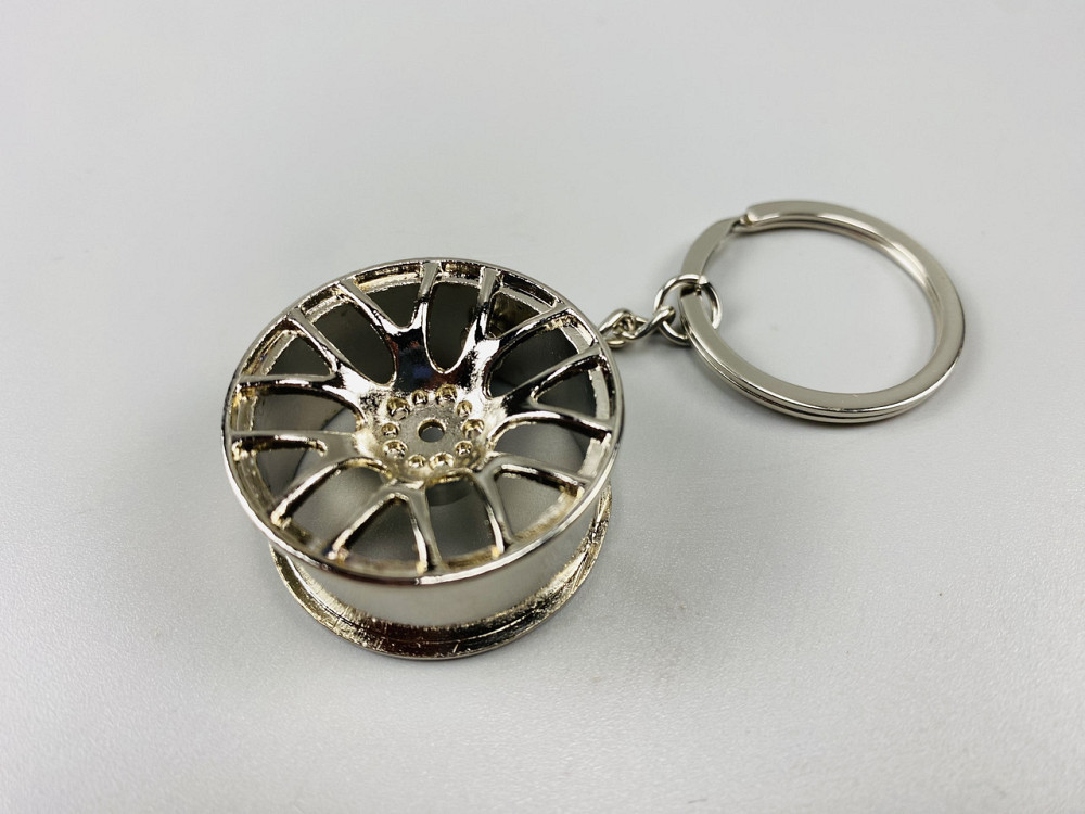 Автомобільний брелок диск-колеса, брелок на ключі для водія, брелок металевий на автомобільні ключі Мукачево - фото 1
