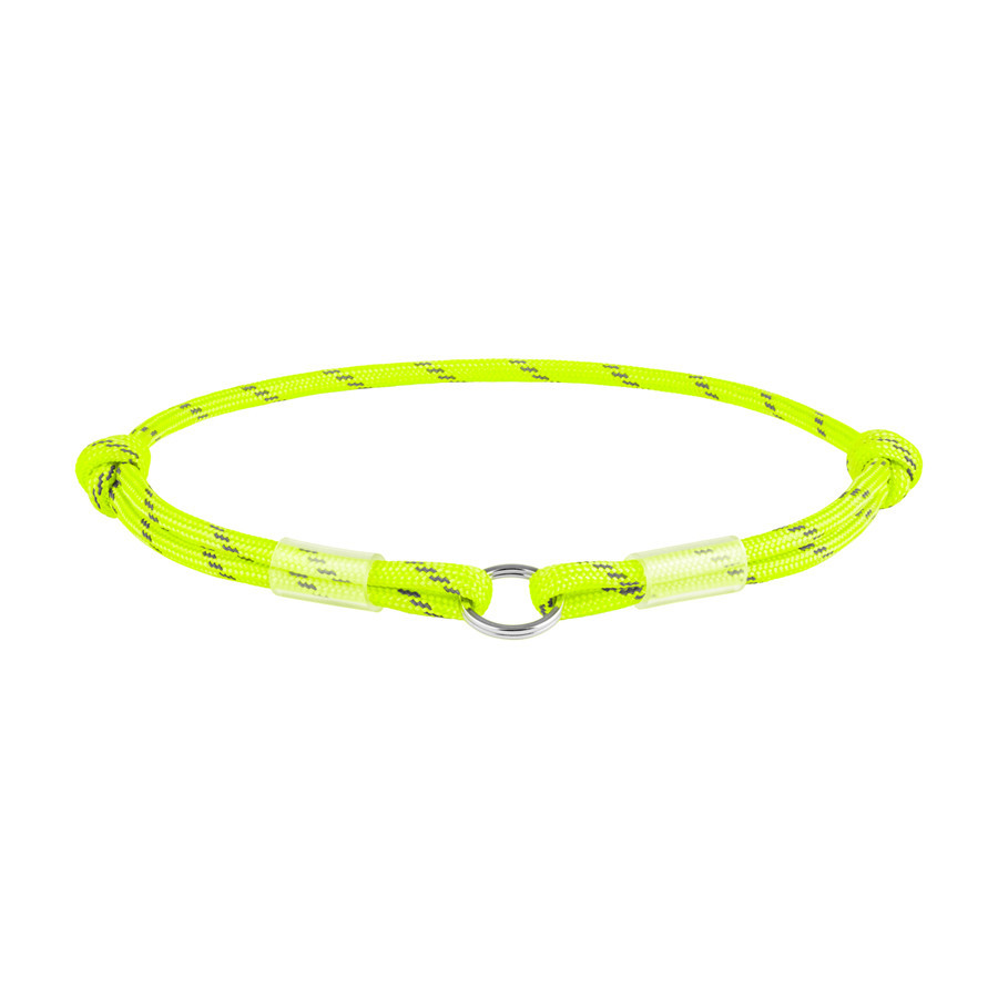 Шнурок для адресника з паракорду WAUDOG Smart ID, світловідбиваючий, розмір S, діаметр 4 мм, довжина 25-45 см жовтий Київ - фото 1