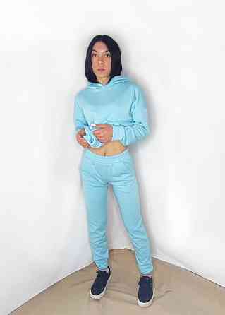 Костюм підлітковий спортивний тринитка петля Блакитний M Харків