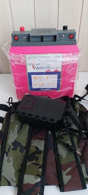 Акумулятор літій-Іонний Тяговий Weekender 12 V 100 Ah + Зарядний І Рюкзак-Чехол Київ - фото 5