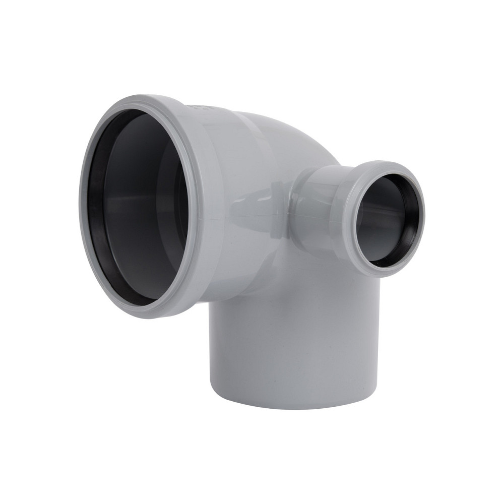 Коліно каналізаційне з відведенням TA Sewage 110х110х50, 90° Київ - фото 3