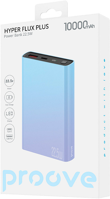 Універсальна мобільна батарея Proove Hyper Flux Plus 22.5 W 10000 mAh Gradient (2003000232639) ( 15231 ) Харків - фото 2