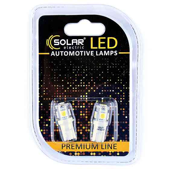 LED автолампа Solar 24V T10 W2.1x9.5d 5SMD white, 2шт Київ
