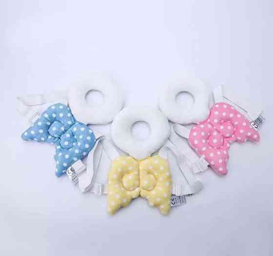 Подушка для защиты головы младенца Ангелочек, цвет желтый, подушка противоударная мультяшная , от 3 мес Киев