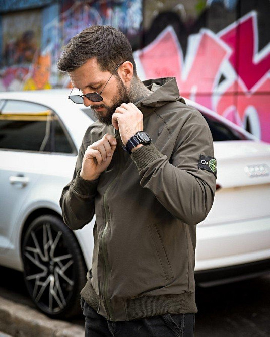 Міська Вітровка Stone island кишеня oliva 4 люкс ДЛ7037 Одеса - фото 3