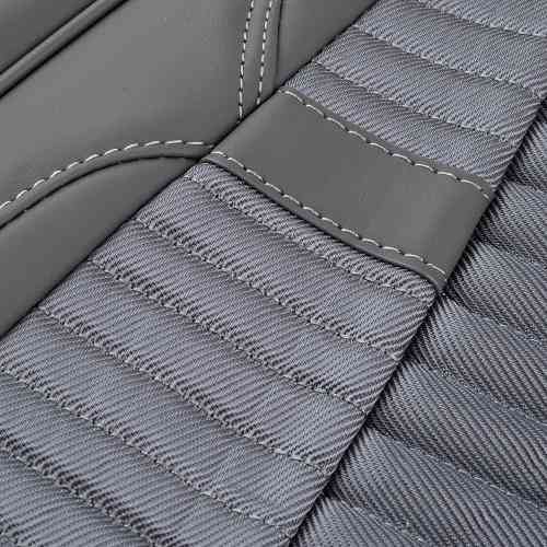 Комплект сірих чохлів V-2003 Gy з екошкіри на 2 передні та 2 задні сидіння Харків