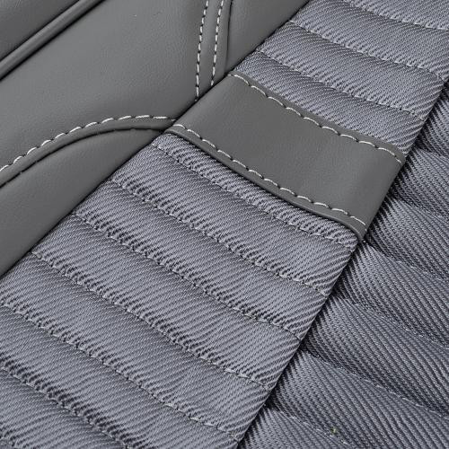 Комплект сірих чохлів V-2003 Gy з екошкіри на 2 передні та 2 задні сидіння Харків - фото 4