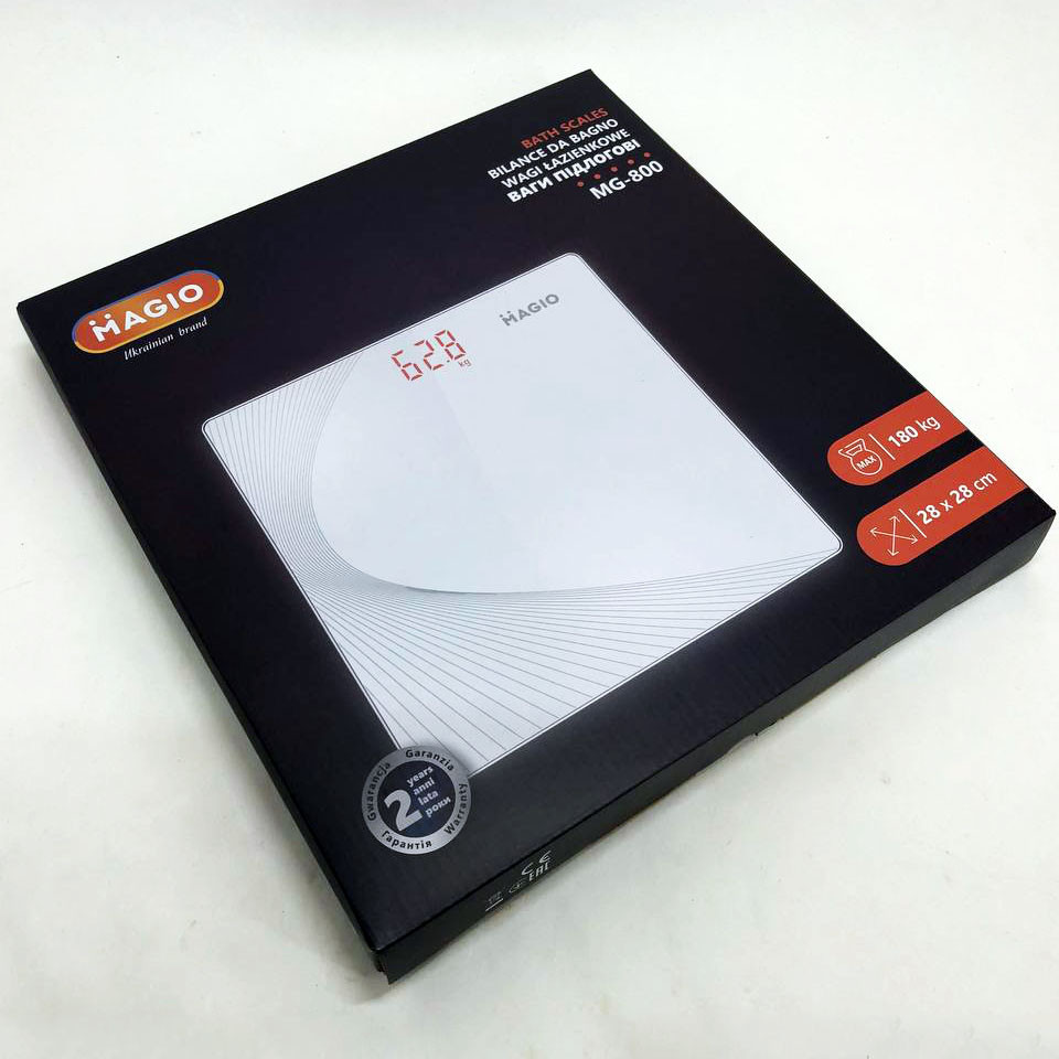 Весы напольные электронные стекло Magio MG-800, Весы для взвешивания людей, Весы RA-576 бытовые напольные Киев - изображение 5