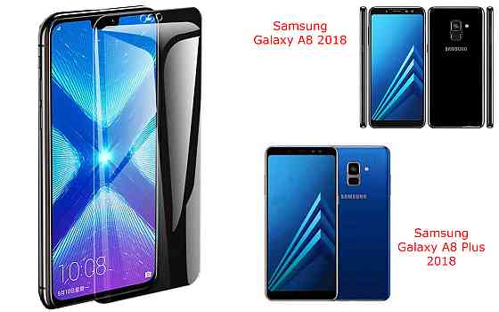 Захисне скло NeoGlass для Samsung Galaxy A8 2018, Galaxy A8 Plus 2018 – надпрозоре та стійке Київ