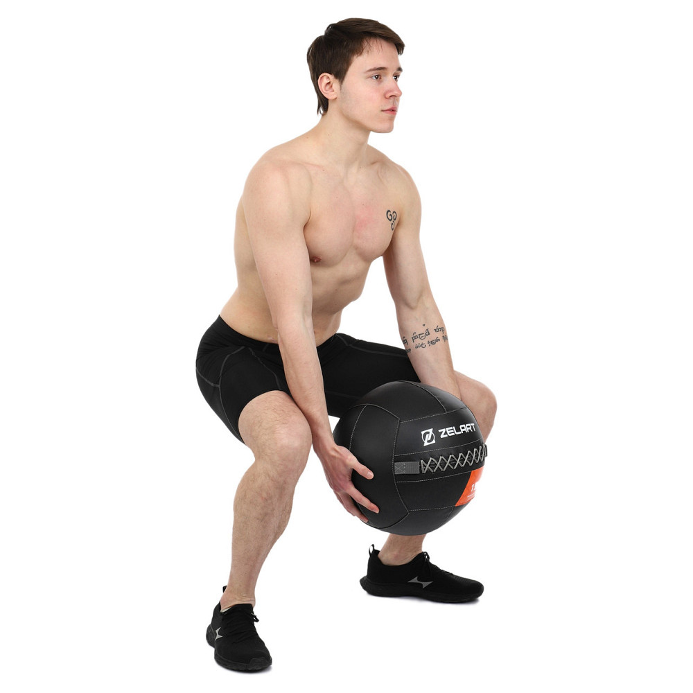 М'яч волбол 15 кг для кросфіту та фітнесу Zelart-7822-15 Київ - фото 9