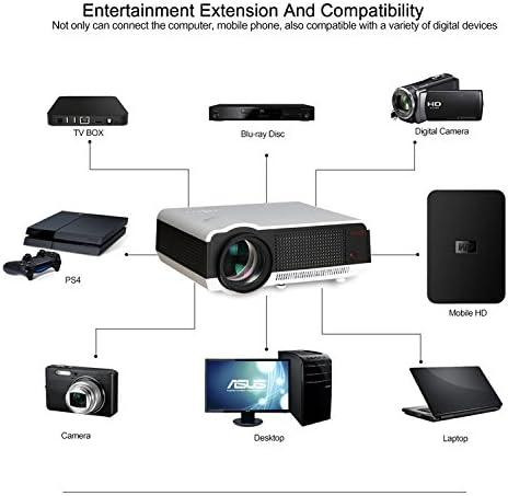 Портативный проектор LED Auna HDMI USB VGA для домашнего кинотеатра 1080P Full HD из Германии Днепр - изображение 3