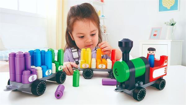 Конструктор PolyM Веселковий поїзд з цифрами 63 деталі (760022) Харків - фото 10