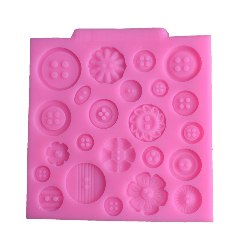 Молд Пуговицы 98 на 98 мм розовый Киев - изображение 7