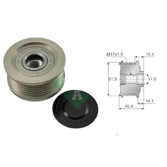 Шків Fiat Doblo, Punto, Opel Astra, Vectra 1.9D 01-генератора Мукачево