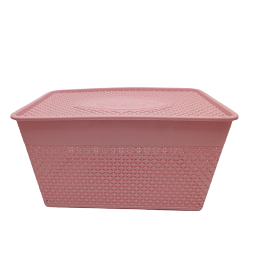 Кошик 34*23*18см з ручками з кришкою Плетінка Interos Житомир - фото 1