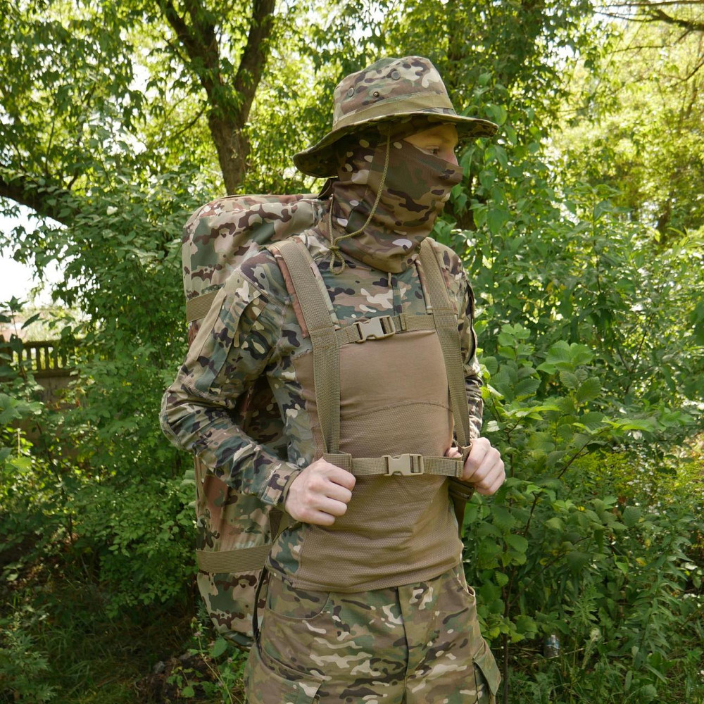 Військова сумка баул мультикам 120 л сумка-рюкзак для речей  сумка-рюкзак для речей і полювання WAR Львів - фото 10