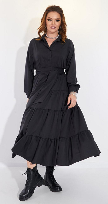 Коттоновое платье с оборками (48) Киев - изображение 1