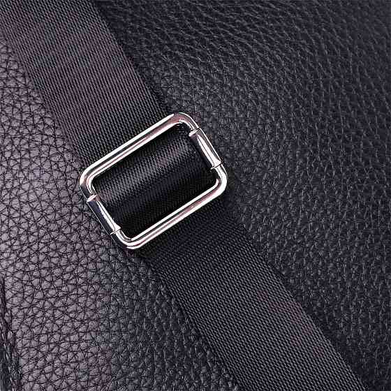 Прямоугольная сумка бананка из качественной натуральной кожи GRANDE PELLE 22877 Черный Киев