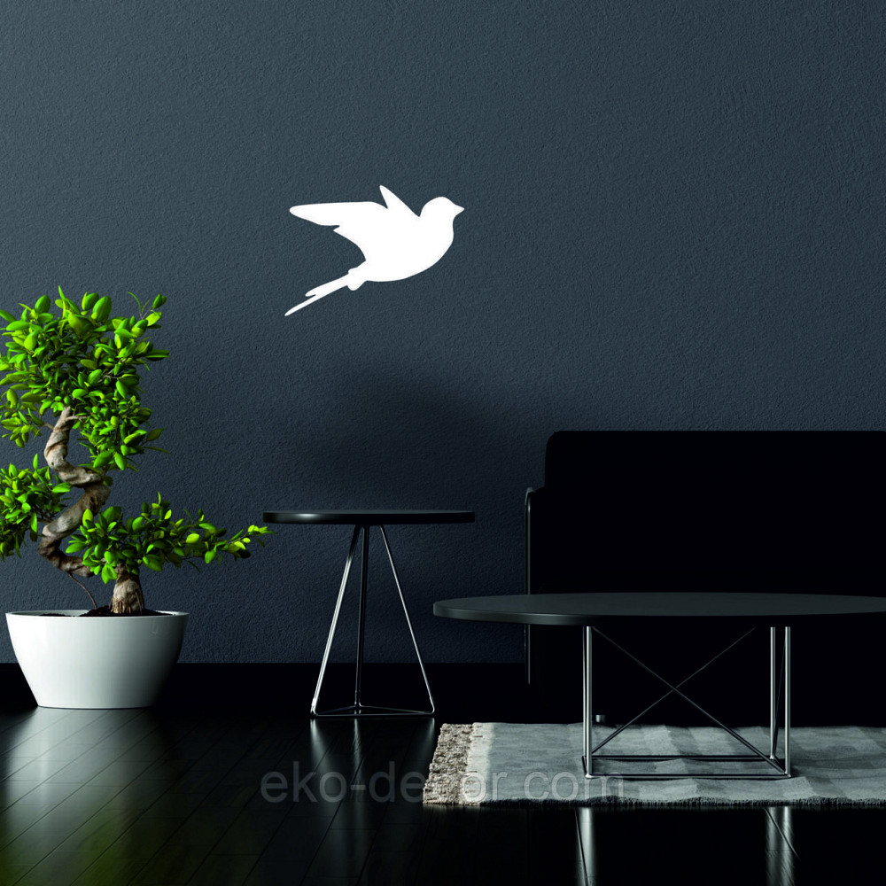 Декоративное настенное Панно «Птичка» Декор на стену(цена за 1шт) 30*21 см, Белый Киев - изображение 5