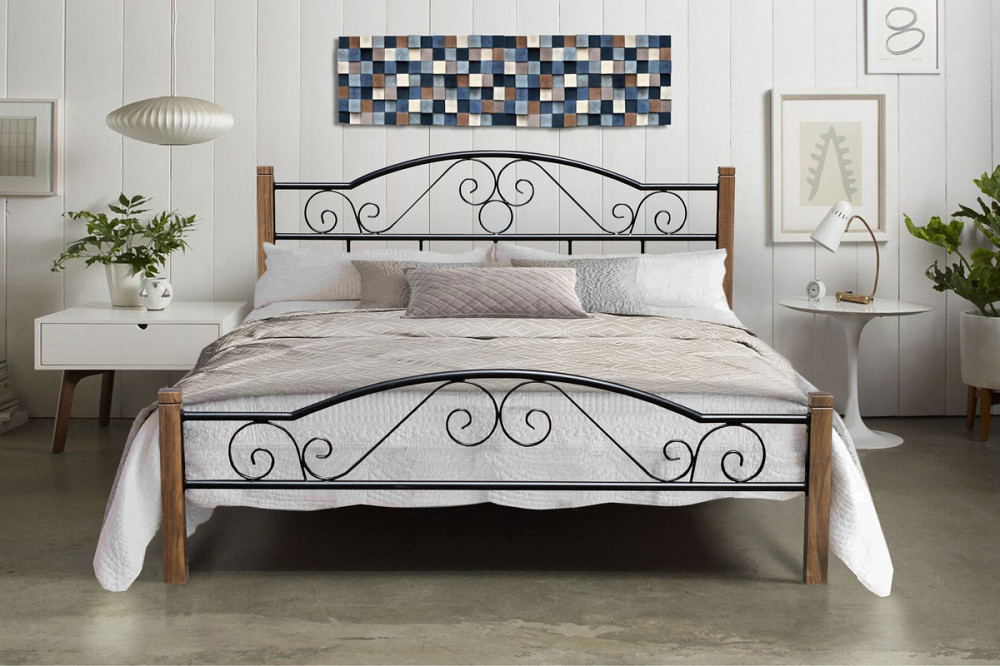 Ліжко Регіна Вуд 1600*2000, чорний Київ - фото 4