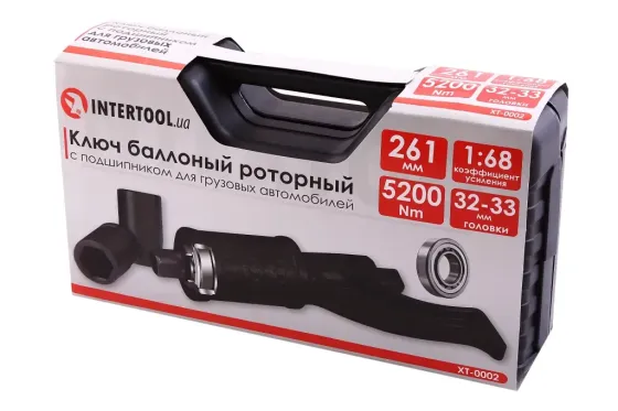 Гайкорт роторний 1 Intertool 261мм, 1:68, 5200Нм на підш. (32, 33 мм) Вінниця
