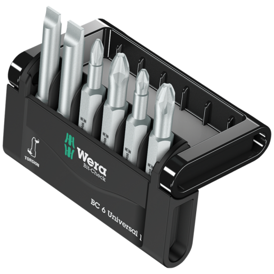 Набір біт РН,PZ,SL 6шт. Wera Bit-Check 6 Universal 1 0505474001 Одеса