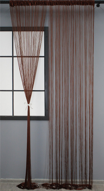 Штори-нитки "Кісея" Коричневий 300х300см 1 шт (61-005) Київ - фото 2