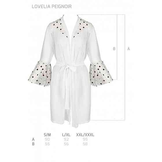 Повітряний пеньюар Passion LOVELIA PEIGNOIR XXL/XXXL, white Sex Aura Київ