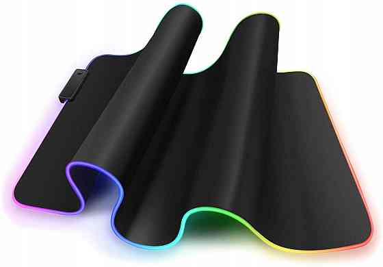 Великий RGB килимок для ігрової мишки та клавіатури з підсвічуванням 80x30 см Бровари