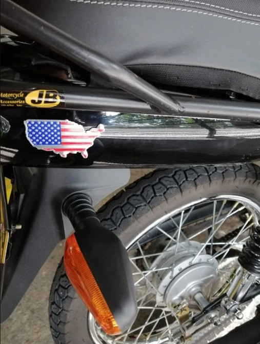 Наклейка на авто Прапор Америка алюмінієві на авто Київ - фото 4