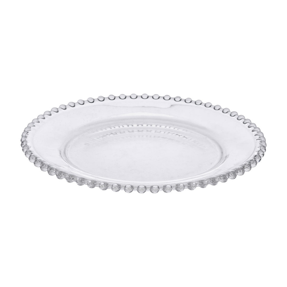 Тарілка десертна скляна Перлини 18,5 см HP-YH-65 Коломия - фото 2