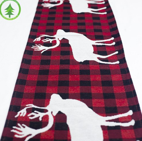 Скатертина новорічна "Олені" - розмір скатертини 180*33см, текстиль Київ - фото 3