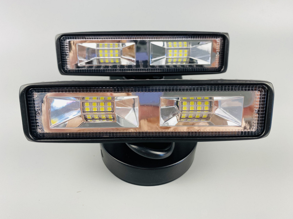 Фара LED прямокутна 18W, 8 led chip, широкий промінь, 10/30V 6000K Мукачево - фото 9