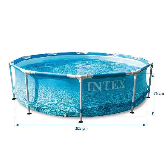 Басейн каркасний 16в1 INTEX 28208, 305 x 76 см + машина для створення бульбашок Київ