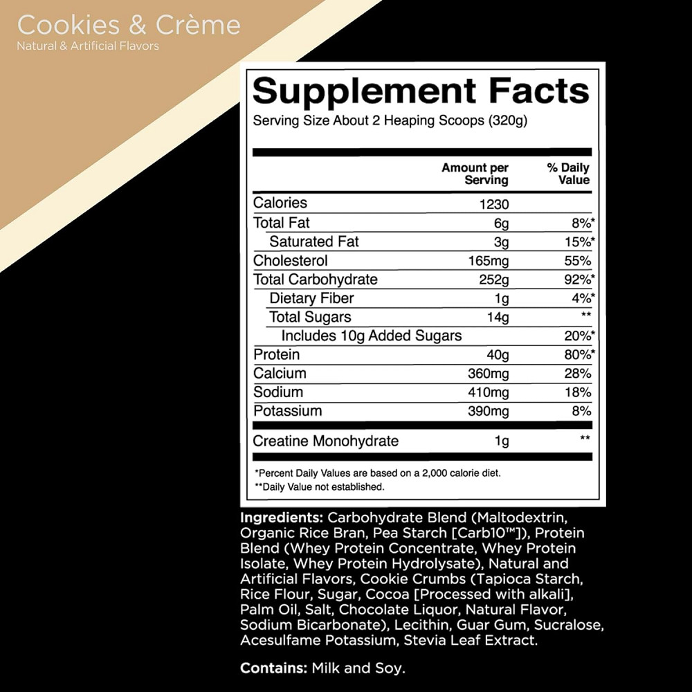 Гейнер Rule One Mass Gainer 5.25 kg (Cookies & Creme) Луцк - изображение 2