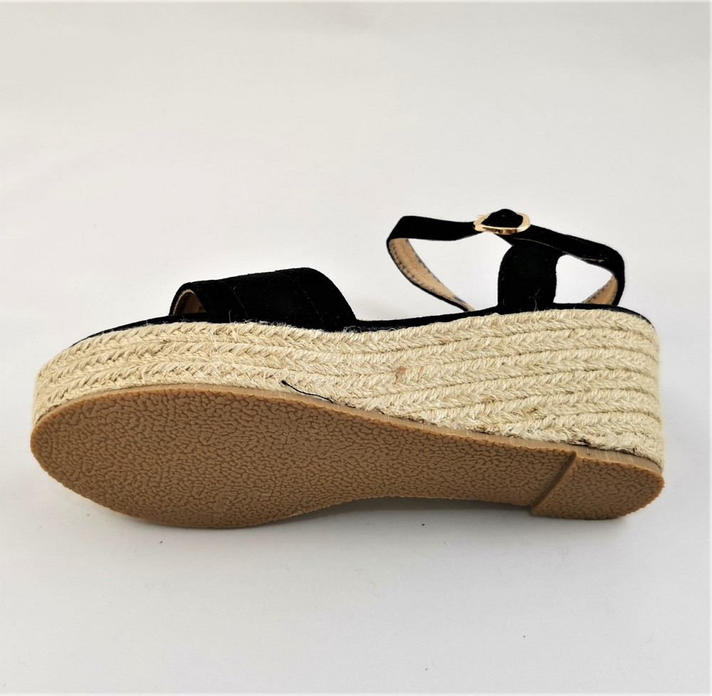 Жіночі Сандалі Босоніжки на Танкетці Платформа Чорні Літні (розміри: 37,38,39,40) — 32 Дніпро - фото 6