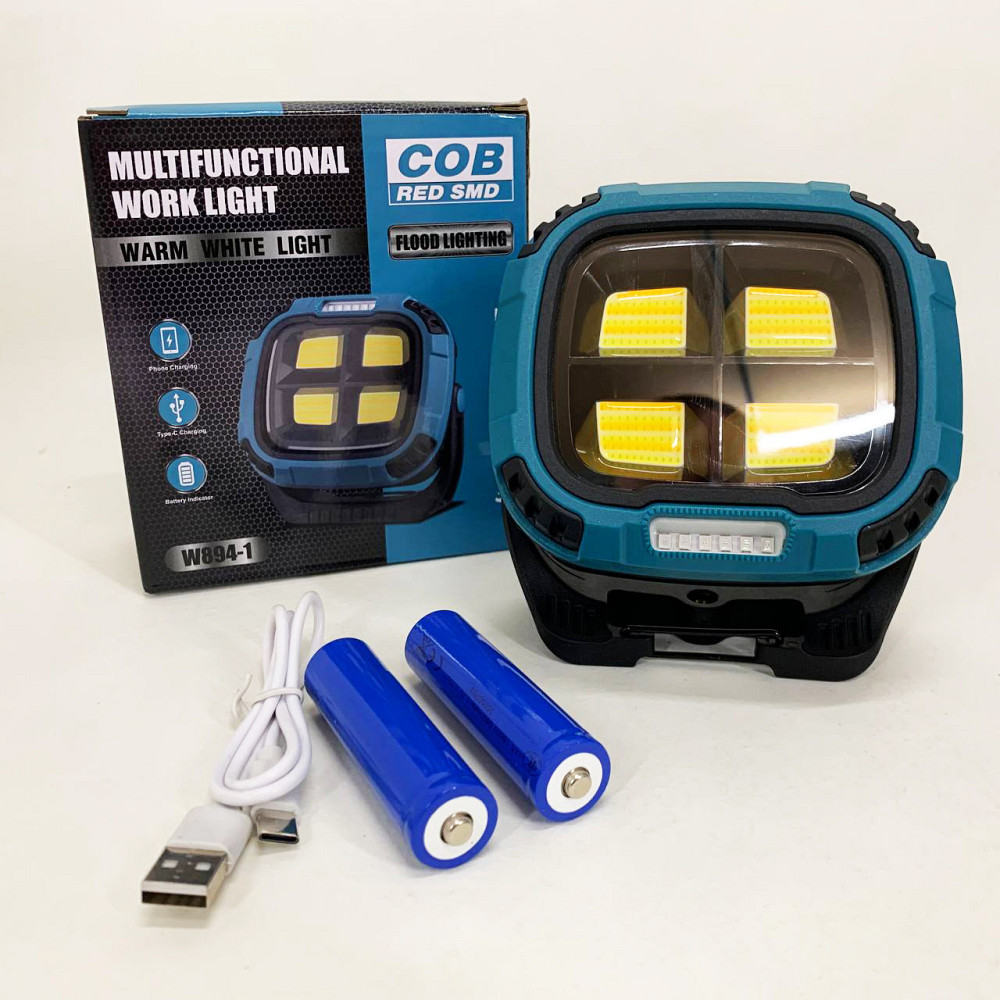 Фонарь кемпинг W894-1-4COB(White+Yellow)+5SMD(Red) Power bank FN-35 Львов - изображение 8