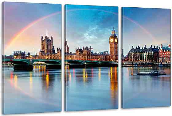 Модульная картина в гостиную / спальню   Біг-Бен     ART-213_3A Киев