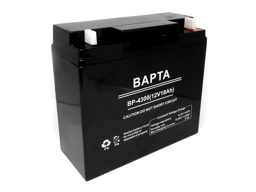 Аккумулятор BAPTA BP-4300 12В 18Ач для ИБП, охранных систем, электроприборов, 181×77×167 мм Одесса - изображение 2