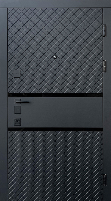 Вхідні двері Форт-М ВІП 4К  Мокка чорна шагрень/білий 950 Київ - фото 1