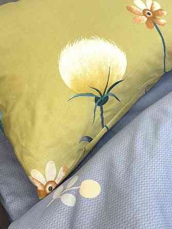 Ecotton Комплект постільної білизни Ecotton двоспальний 180х215 см гірчичний Кульбаби (21211АВ) Коломия