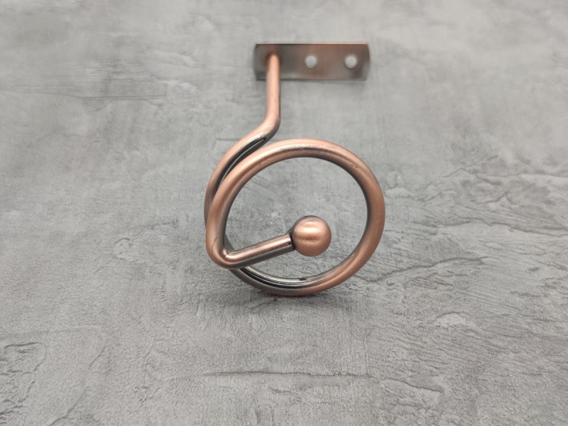 Комплект підхватів для штор Orvit Спіраль 140 Х 60 мм Мідь пара-2шт. (00-00001117) Львов - изображение 2