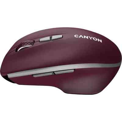 Мишка Canyon MW-21 Wireless Blue LED Burgundy (CNS-CMSW21BR) Вінниця
