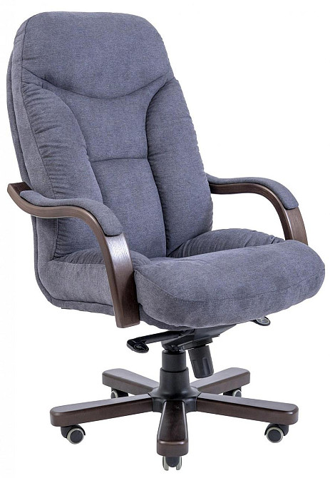 Офисное Кресло Руководителя Richman Maximus Misti Dark Grey Wood Lux М2 AnyFix Темно-серый Киев - изображение 1