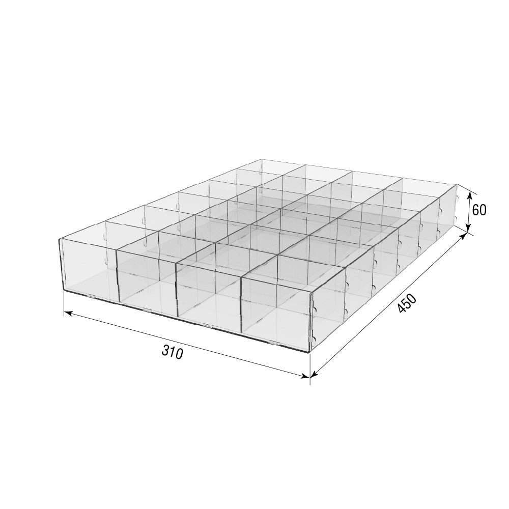 Коробка EKOSTAR на 24 ячейки 450х310х60 Киев - изображение 3