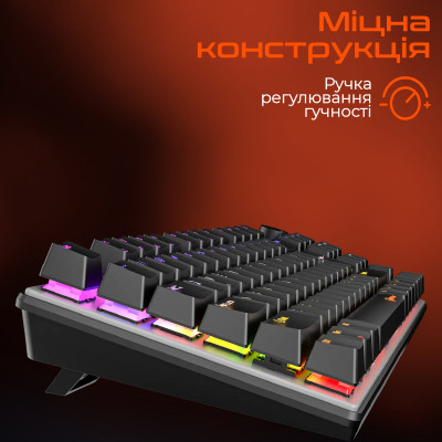 Клавиатура Meetion MK009 RD USB Type-C Black (MT-MK009RD-A-RUA) Винница - изображение 5